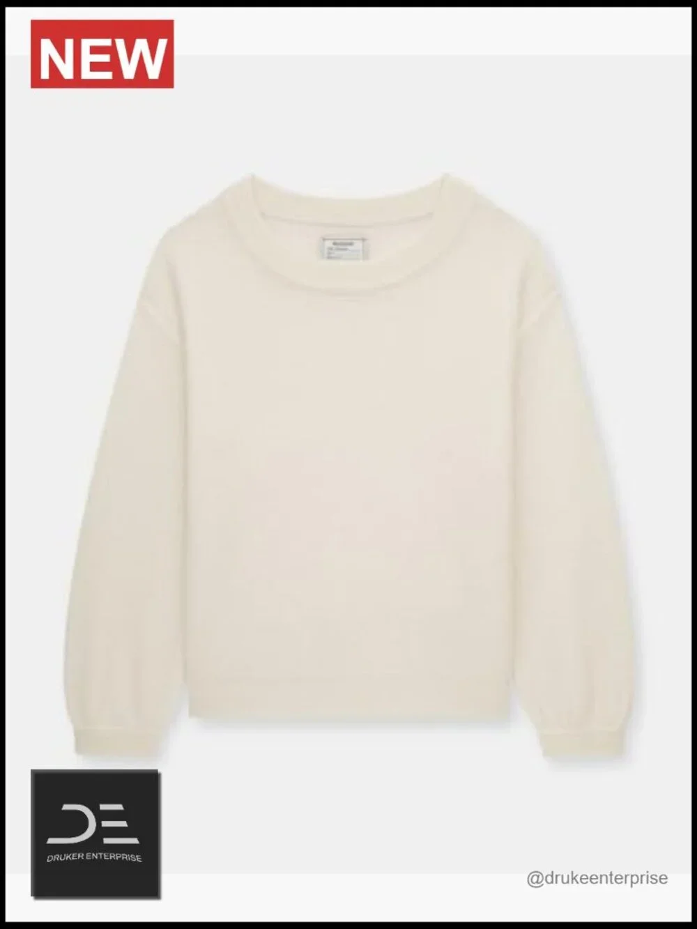 Lightweight Reversible Cashmere Wide Neck Pullover Sweater